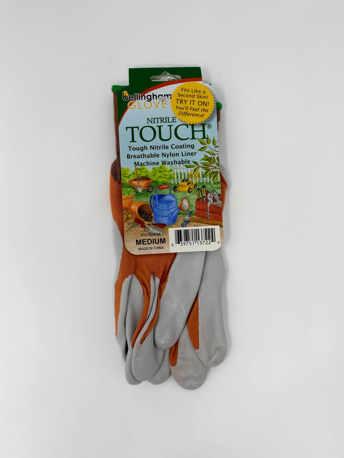 Nitrile TOUCH® Bellingham glove in orange color